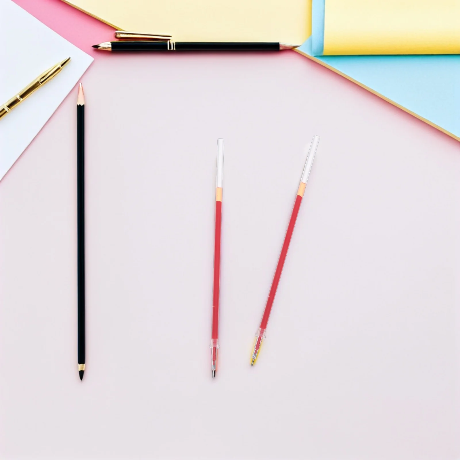 

300Pcs Fine Tip Red Gel Ink Pen Refills 0.5mm Neutral Pen Refills Smooth Flow for Office Note Taking and Signing Pens