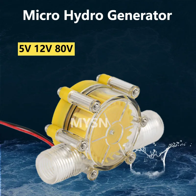 Micro-hydro Generator DC12V Water Flow Pump Turbine Hydroelectric Power Energy Generators Mini Water Turbinen Generator