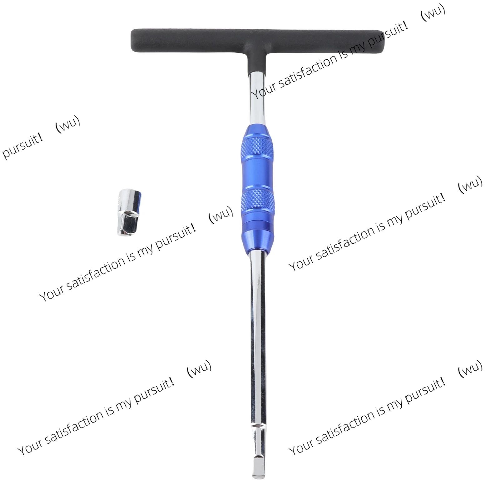 T-Wrench Set 1/4 Inch Square Head Plated Surface, Universal Sleeve Adapter Auto Repair