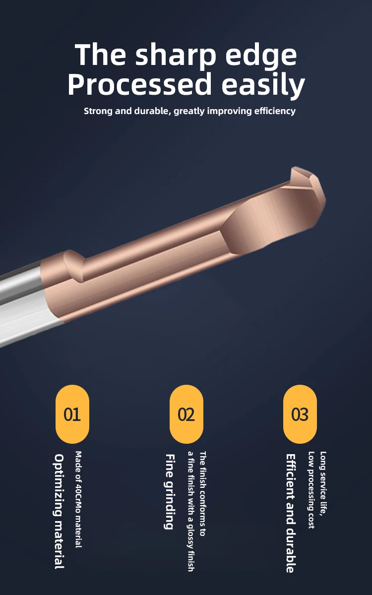 KaKarot MIR Boring Cutter for Threading Coated Carbide Mini Internal Lathe Turing Tool Copying Small Hole Tungsten Steel Alloy