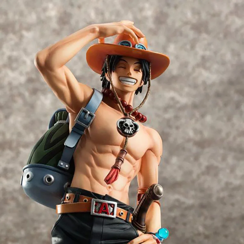 One Piece Portgas D Ace PVC Collectible Figure, 10th Anniversary Model With Backpack, Desktop Ornament, Birthday Present - view 3