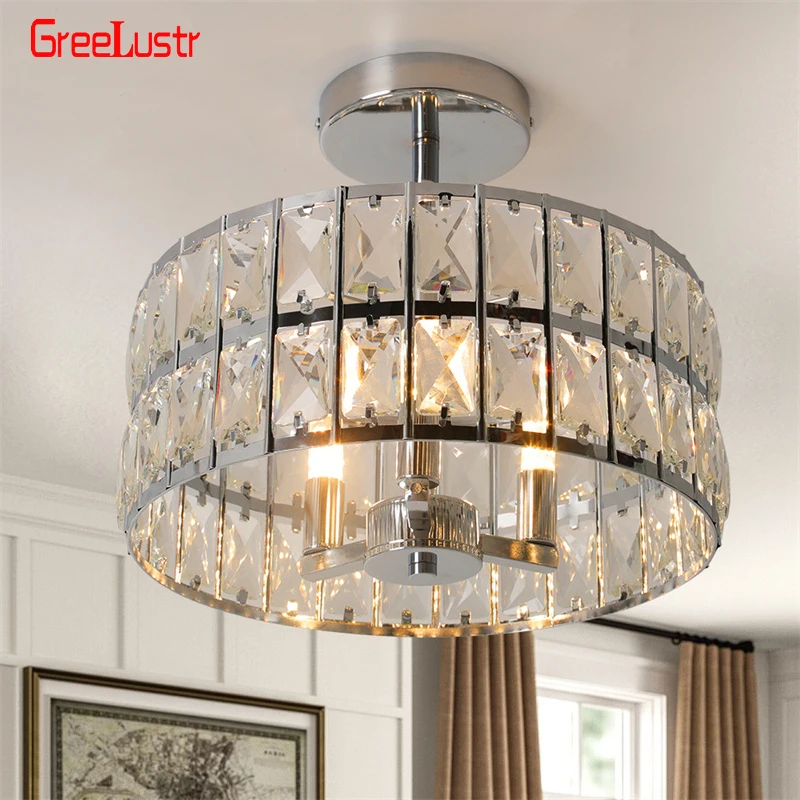 

Minimalist Ceiling Lamp Indoor Corridor crystal Lighting Led Fixtures Ceiling Chandeliers Dining Room Lustres Luminaire Hanging