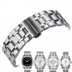 Watch Strap for 1853 Couturier T035 T035627 T035407a T035617a Mechanical Watch Bracelet Men Accessories Stainless Steel