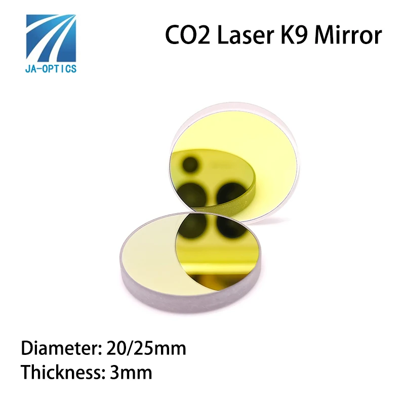 Cina produttore di alta qualità Dia20mm 25m specchio riflettente CO2 Laser K9 specchio di vetro per macchina da taglio per incisione Laser Co2