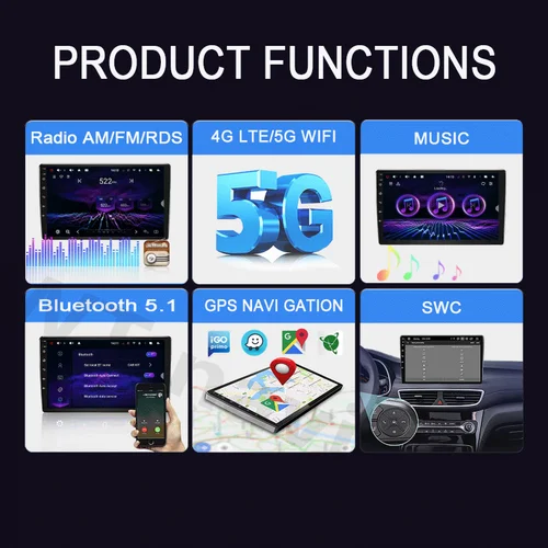 Imagen 2 del producto Android 16 Carplay Auto para Hyundai Solaris Accent i25 2010 2011 2012 - 2016 Radio de coche reproductor de vídeo Multimedia navegación estéreo