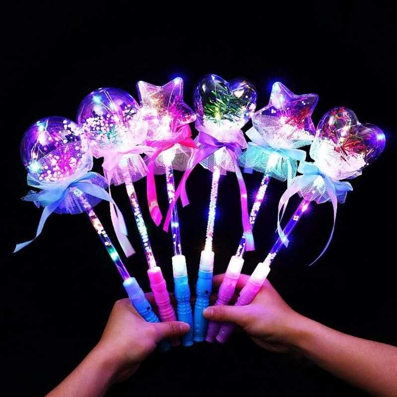 

Light Up Wand Luminous Toy LED Flashing Wand Set 10pcs for Children Colorful Princess Wand Kids Pretend Play Toy