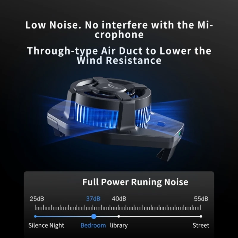 

MuteHeatsink Телефон flydigiB6 Lite Вентилятор охлаждения Полупроводниковый радиатор Задний зажим Кулер Портативные игровые