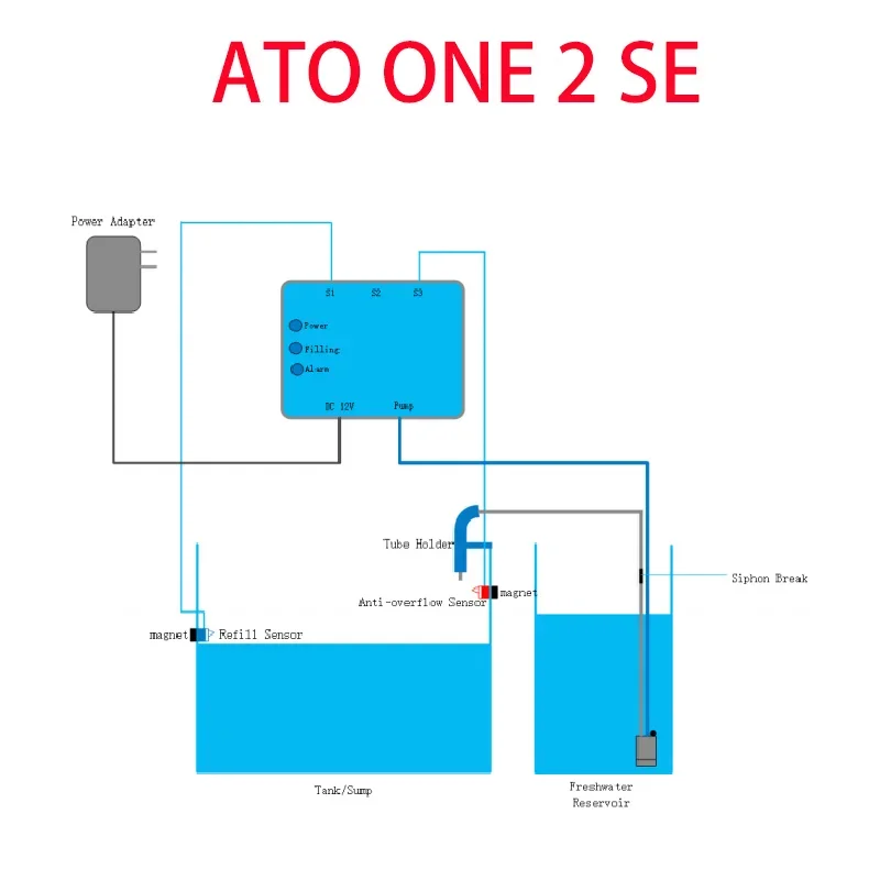 Imagem -03 - Kamoer Ato um Reabastecimento de Água Automático Recém Atualizado Sensor Nível Líquido Óptico Novo Kwc