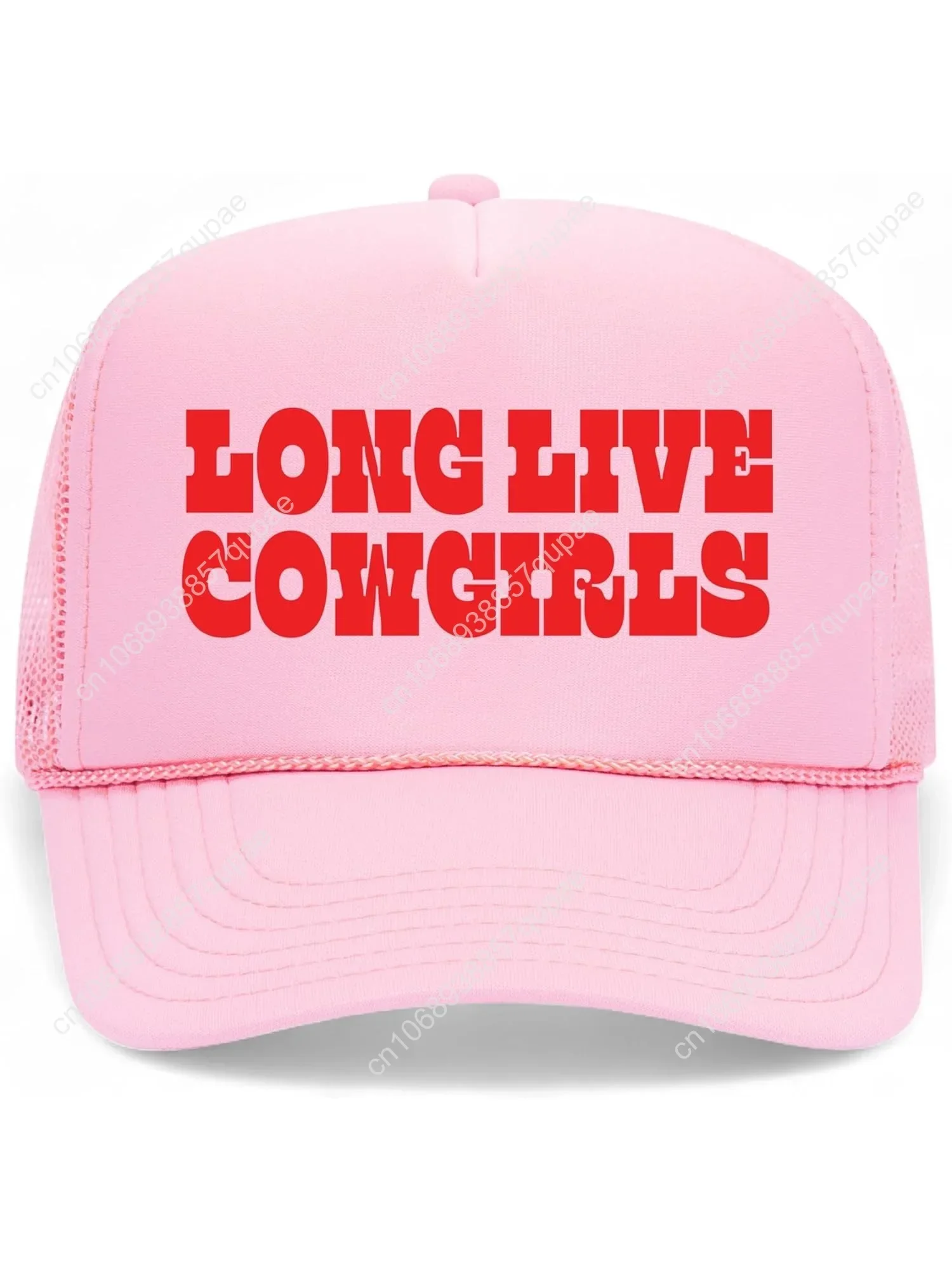 

Long Live Cowgirls Trucker Hat | Vintage Cowboy Cute Girly Western Funny | Premium Mesh Foam Snapback Hat for Men & Women