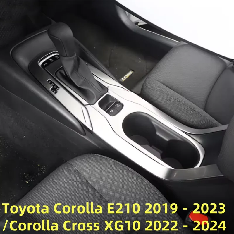 

Central Control Shift Gear Panel Water Cup Holder Cover Trim For Toyota Corolla E210 2019 - 2023 /Corolla Cross XG10 2022- 2024