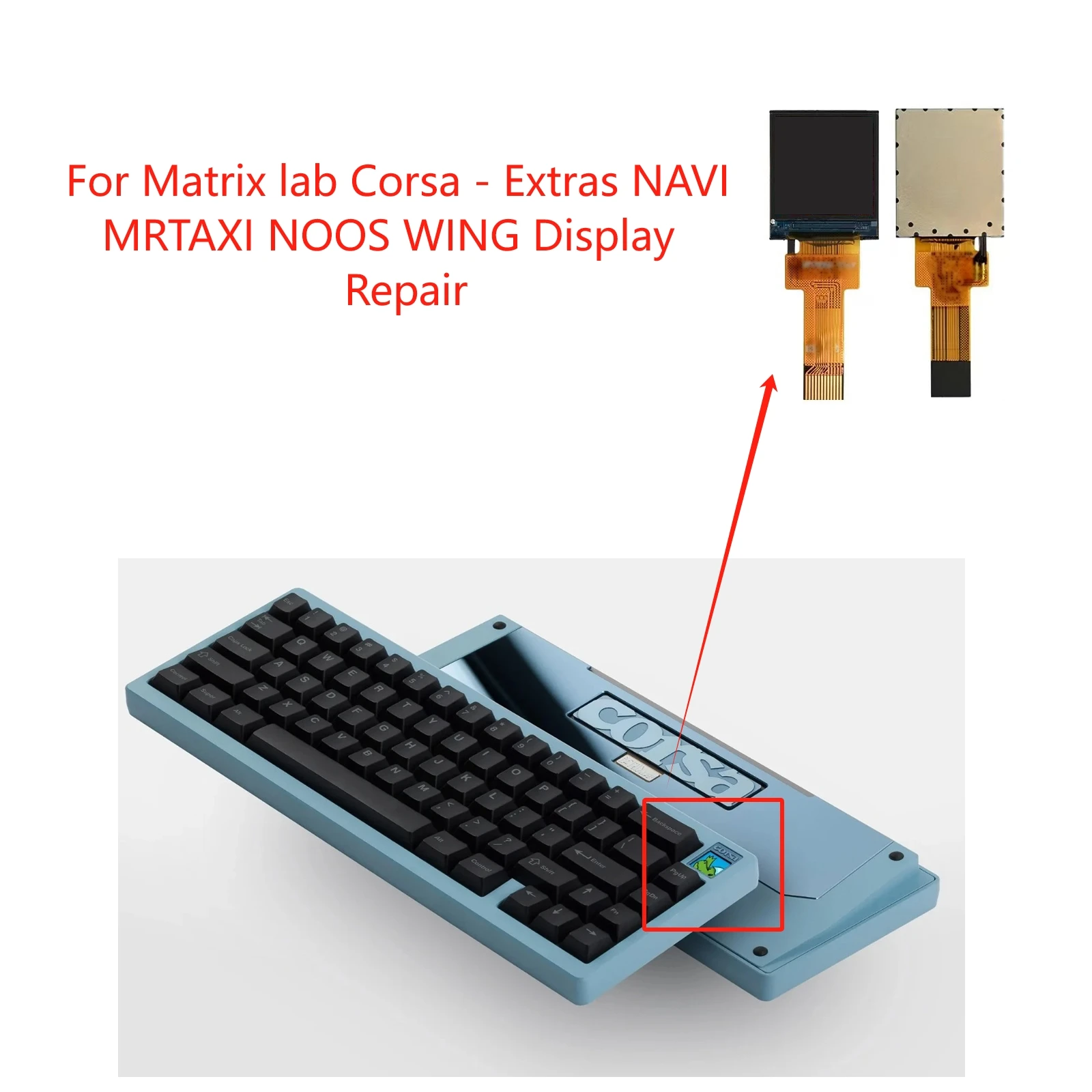 マトリックスラボコルサ用の新しいフルカラーlcdディスプレイ-エクストラス-navi-mrtaxi-noos-wing-キーボード修理