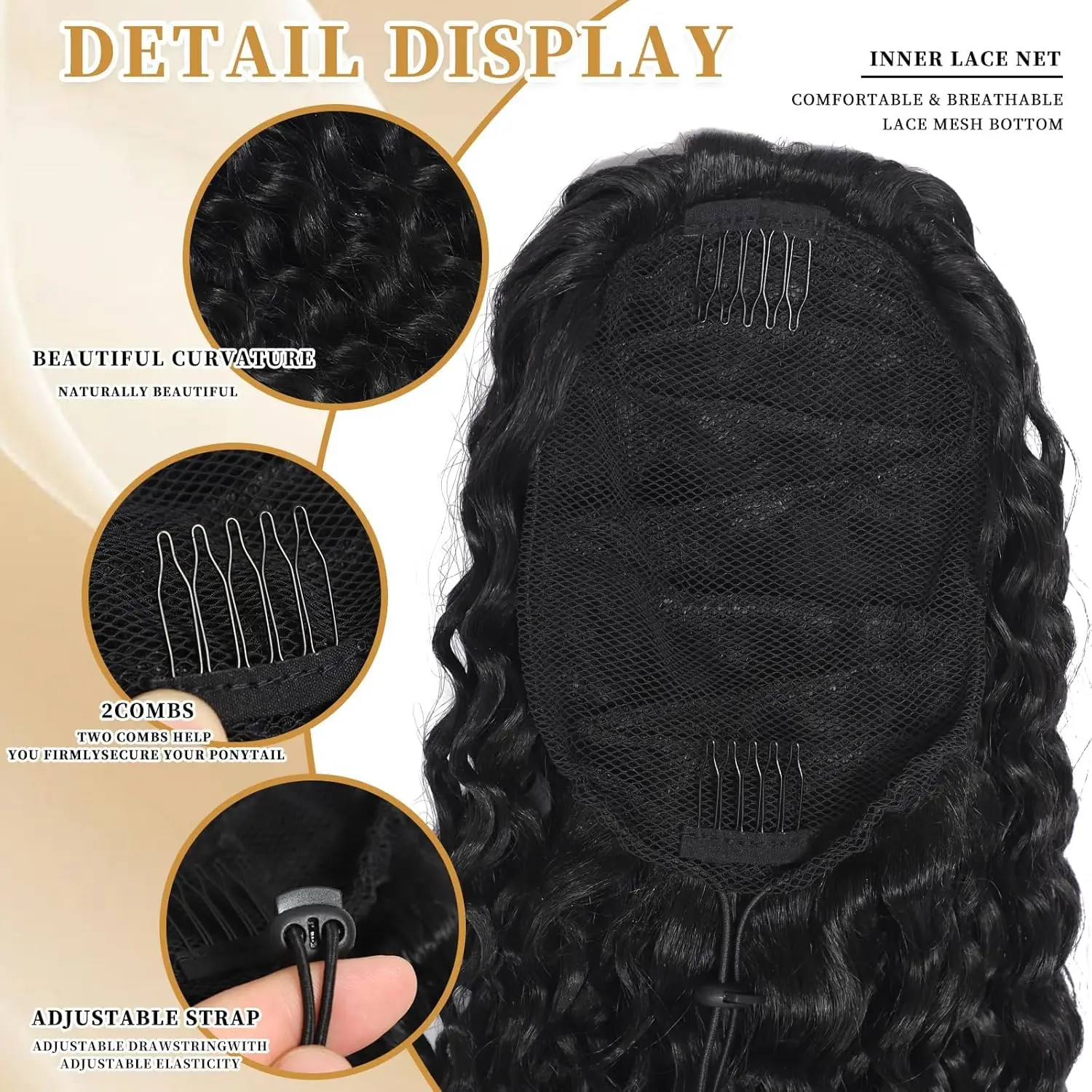 Thumbnail 3 - #61 Latest Synthetic Drawstring Ponytails Offers