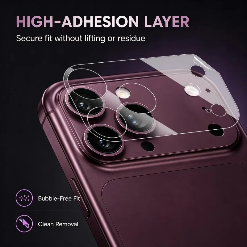 5/3/1Pcs HD Clear Camera Lens Protective PET Film Anti-Scratch Back Lens Plastic Protective Cover for iPhone Duo 18 Pro Max