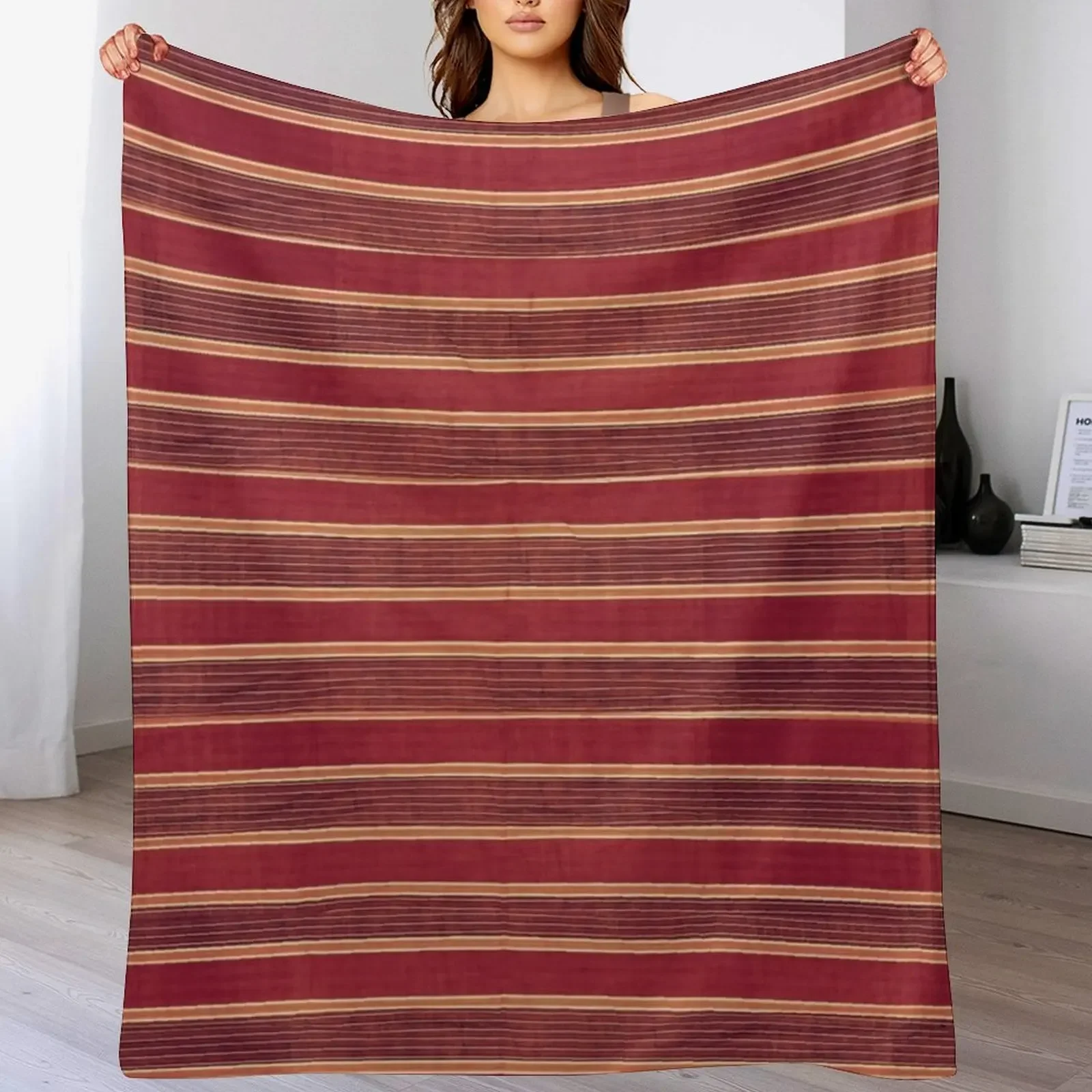 

Red stripe Throw Blanket Baby manga Multi-Purpose Luxury Blankets