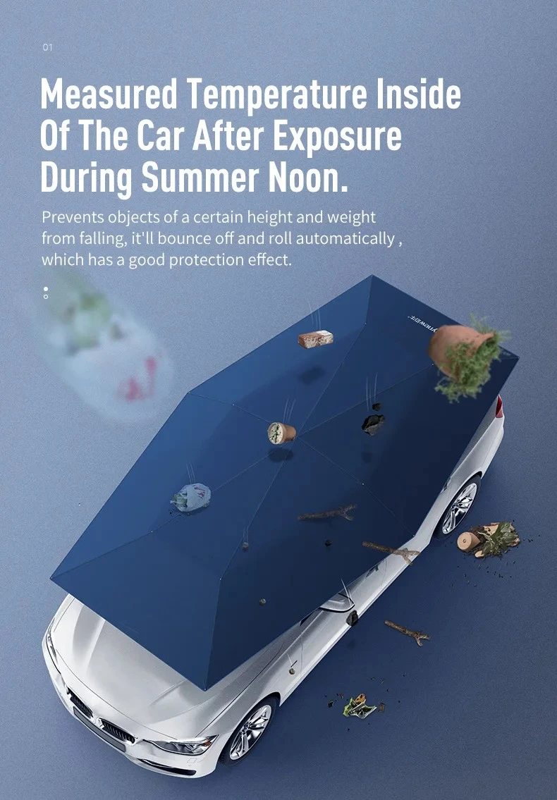 

Portable Auto Electronic Smart Automatic Sun Cover Sun Shade Car Umbrella Shade Sports Foldable Car Windshield Sunshade Por