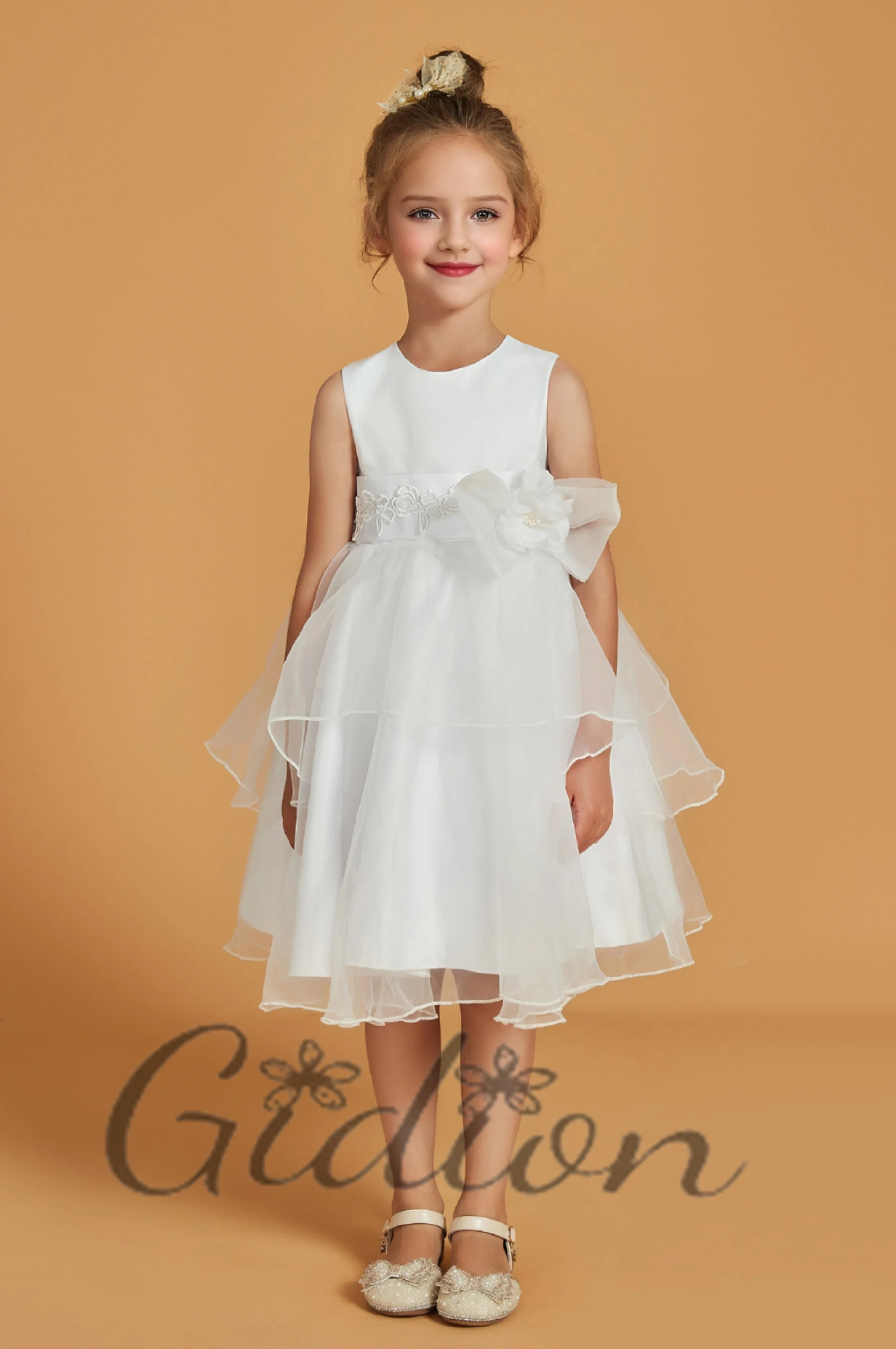 

Flower Girl Dress For Kids Wedding Birthday Evening Party Pageant Ball Ceremony First Communion Banquet Prom Event Celebrations