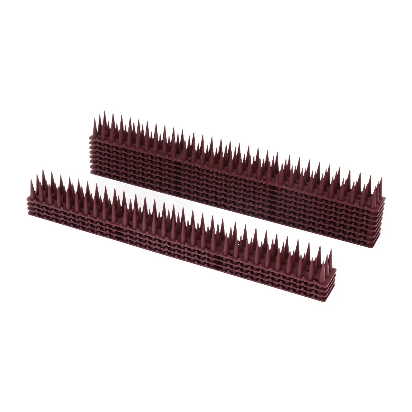 40x Bird Spikes Outdoor Deterrent Device Pigeon Spikes Bird Away Spikes for Fences Railing and Roof Outside Cats