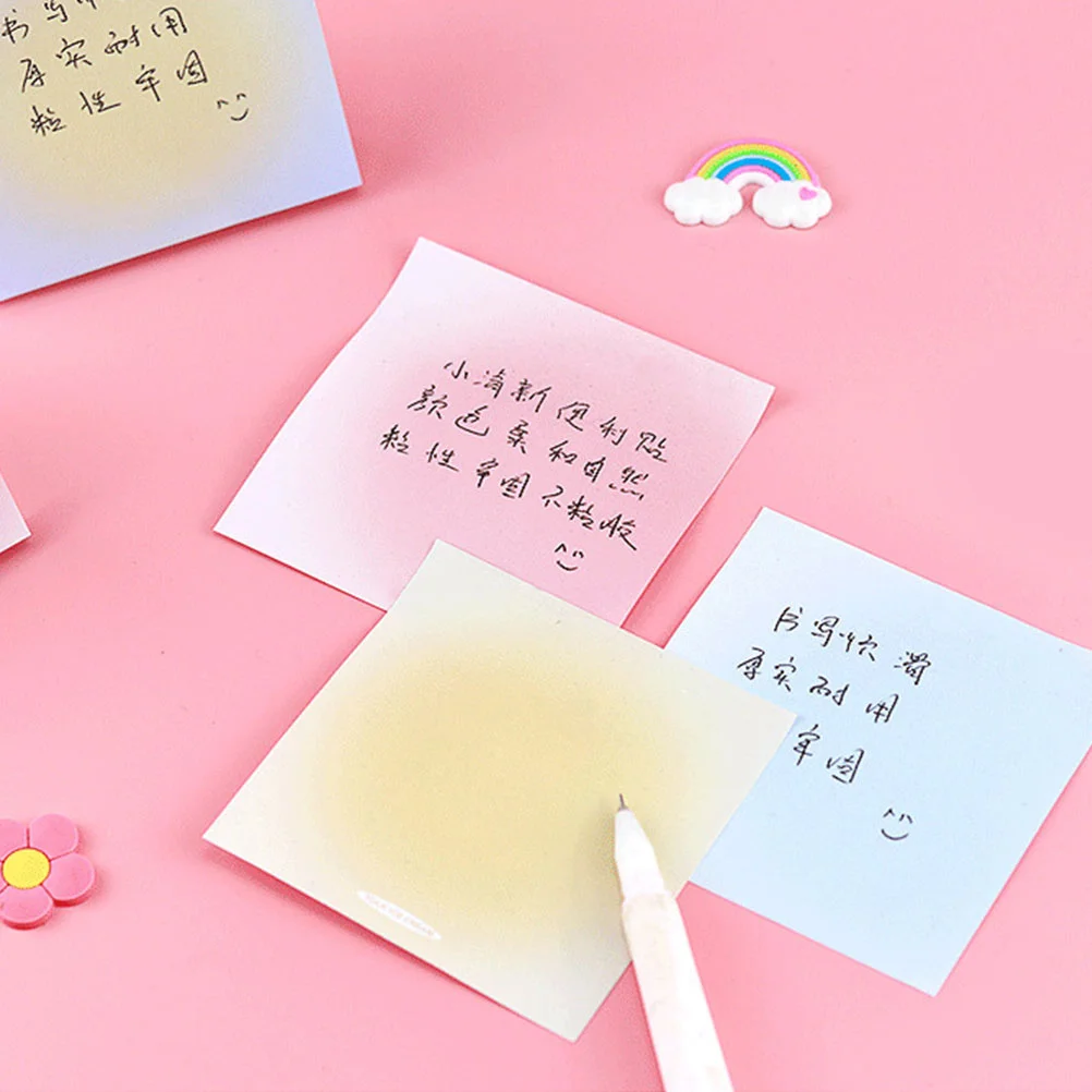 10 pz Note Adesive Taccuini Memo Appiccicosi Portatile Rimovibile Ufficio Messaggio Soggiorno Carte Note Adesive Memo Adesivo autoadesivo