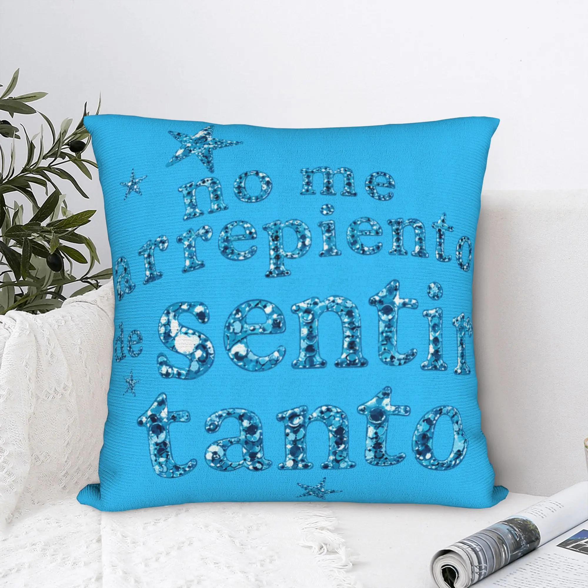 New Album Karol G No Me Arrepiento De Sentir Tanto Throw Pillow Cover Polyester Cushions for Sofa  Customized Cushion Covers