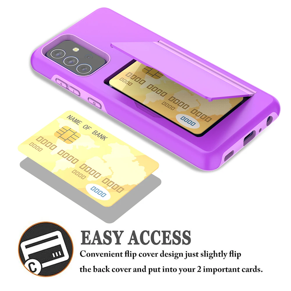 Samsung A52 For Samsung Galaxy A52 4G 5G Case Credit Card Wallets Cover For Samsung A72 A52S 5G Galaxy A 52 72 52S Coque Funda