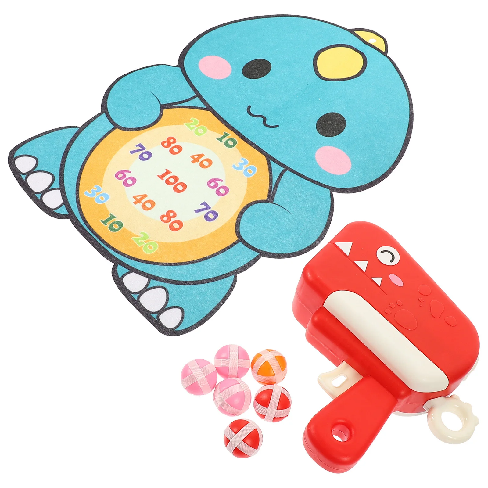

1 Set Sticky Ball Shooting Game Safe Dinosaur Board Game for Kids Outdoor Sports Competition Eye-Hand Coordination Fun