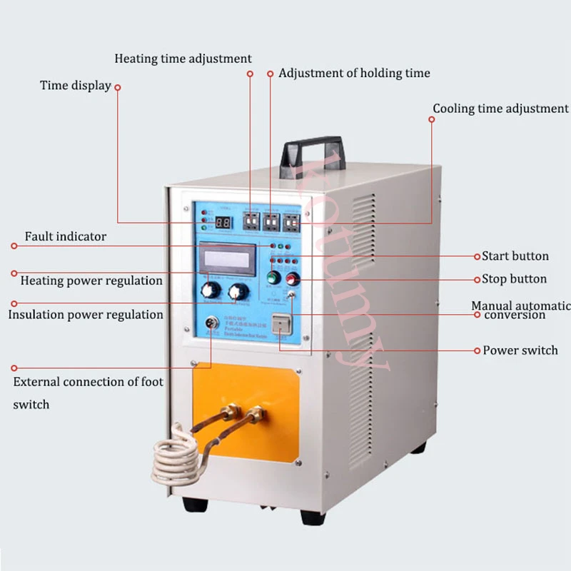 25kw High Frequency Induction Heater Induction Heating Machine Furnace Heating Machine Welding Quenching