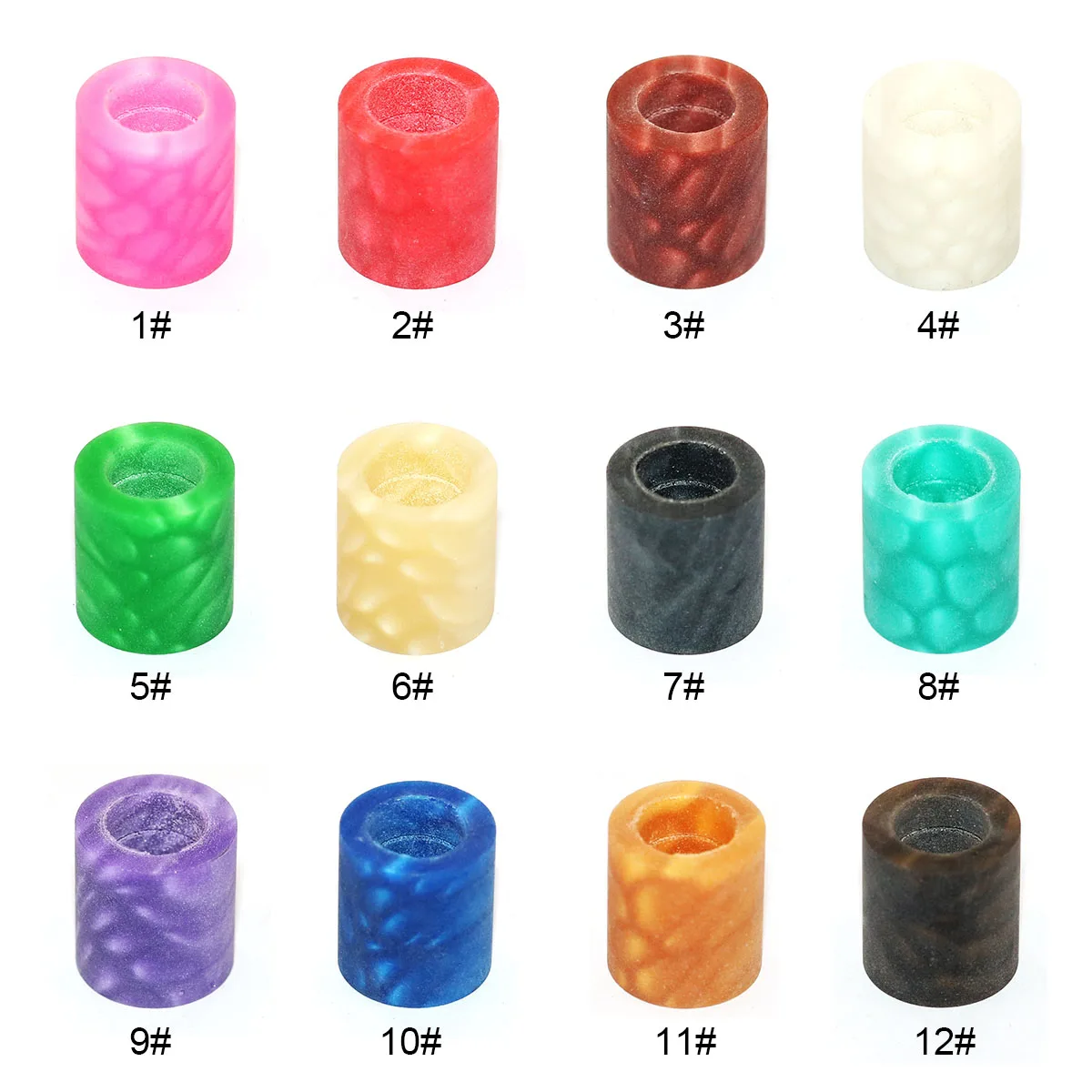 High Quality Juma Dragon 12.8mm Colorful Resin Cue Ferrule Stick for Billiard Pool Cue Stick