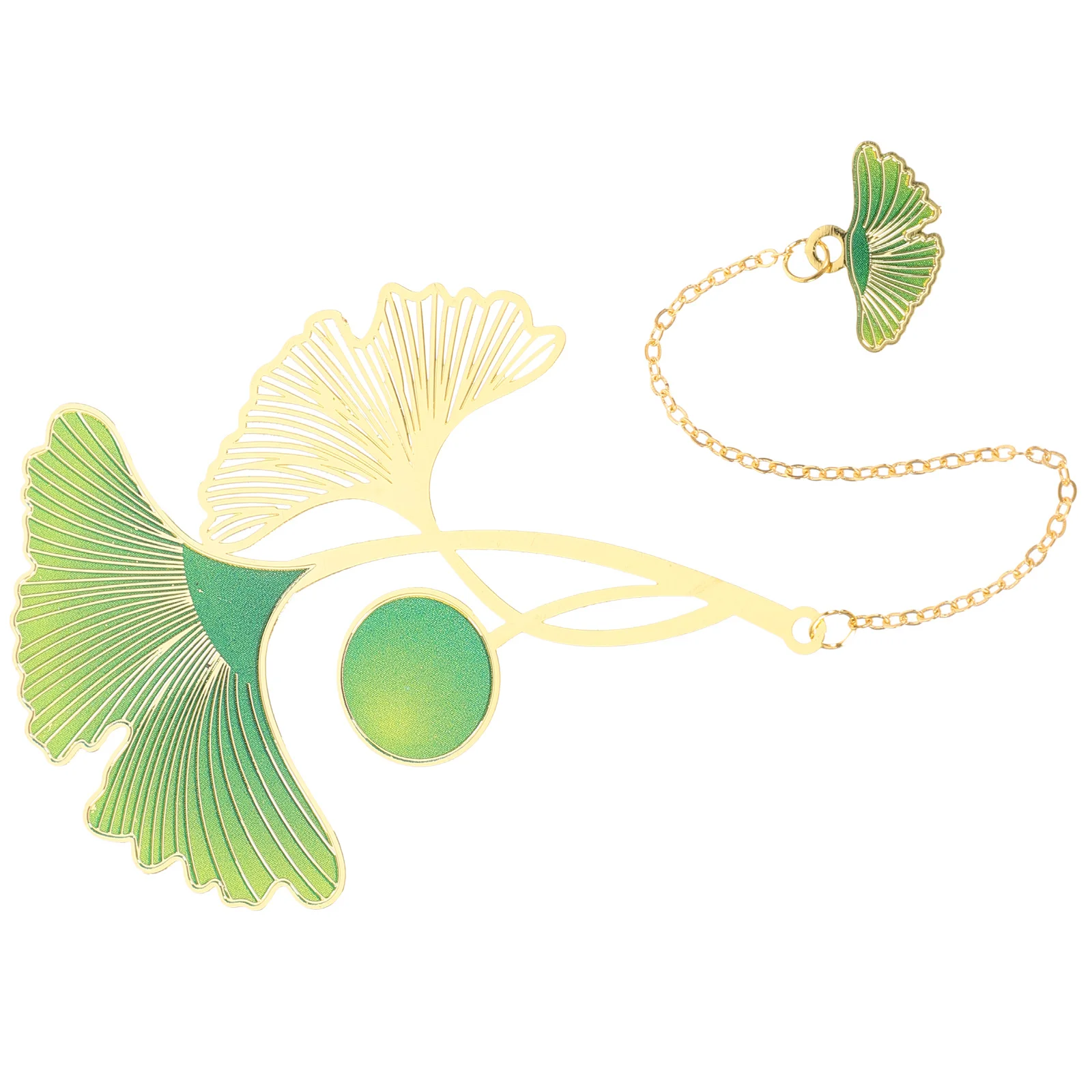 Brass Painted Bookmark Pendant Delicate Lightweight Elegant Page Marker Decoration Portable Reading Bookmark Gift