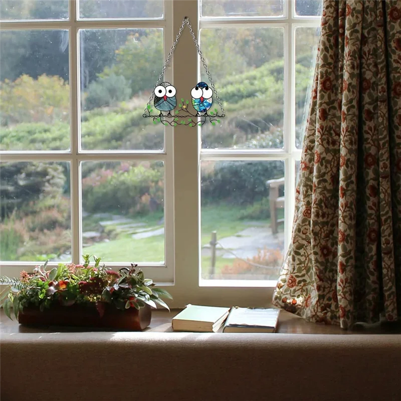 Leuke Cartoon Thwo Uil Hanger Kleur Uil Hanger Huis Tuin Decoratie Deur Hangende Decoraties, Een Duurzaam Gemakkelijk te gebruiken