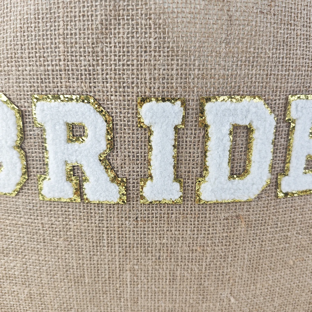 Braut-Strand-Jutebeutel, Jute-Tragetaschen mit Griff, Braut-Gastgeschenke, Partyzubehör, Aufbewahrungsbeutel, Dekoration – Detail 3
