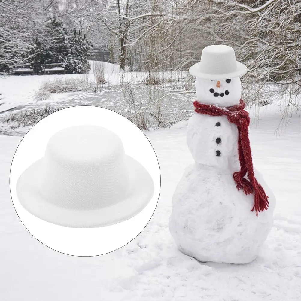 6Pcs Mini Formal Hat Blanks Soft Fabric DIY Tops Hats for Snowmen Bears Crafting Embellishment Small Hat Decor Accessories