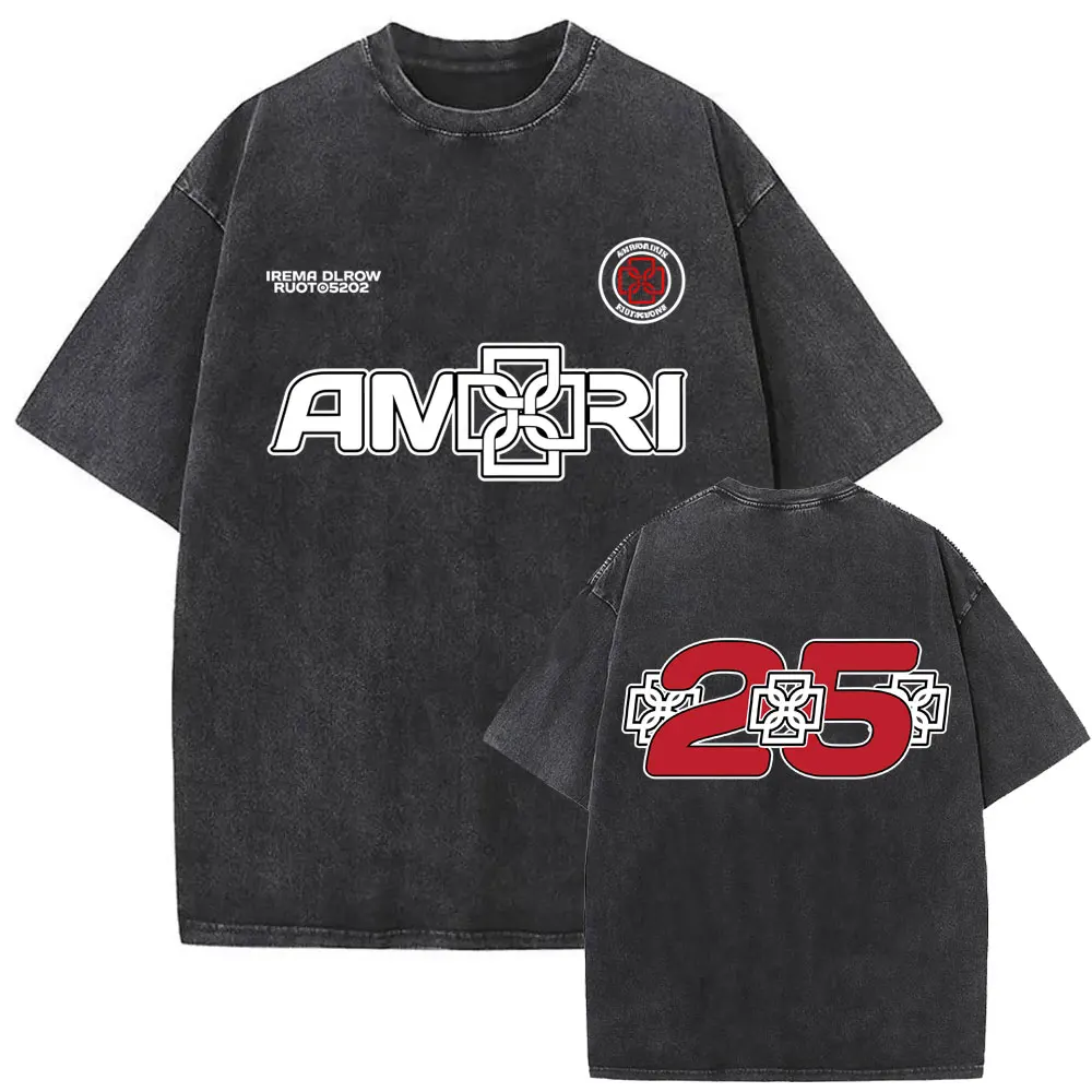 

Washed Vintage Rapper Duki 2025 Album 5202 Graphic T-shirt Men Hip Hop Fashion Oversized T-shirts Men's Casual Cotton T Shirts