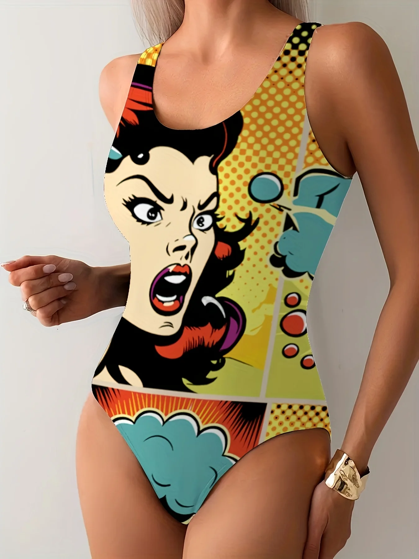 

Luxy Trio Women's One-Piece Swimsuit - Quick-Dry High-Elasticity Swimwear for Beach, Pool, Vacation High Waisted Swimsuit