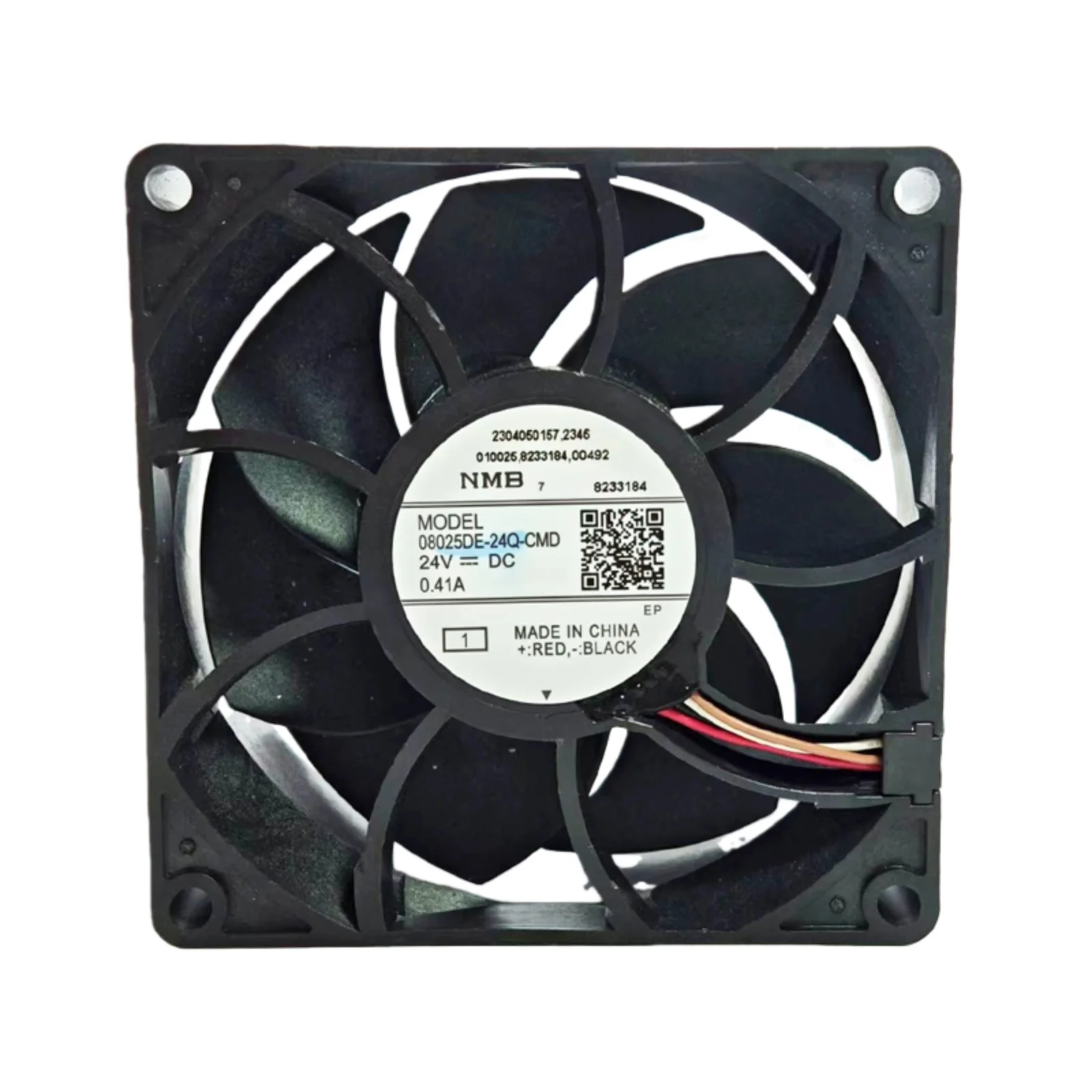 Kipas Pendingin Inverter / PV Inverter 24V 0.41A 08025DE-24Q-CMD, Kipas DC Brushless Aliran Udara Tinggi untuk Peralatan Industri