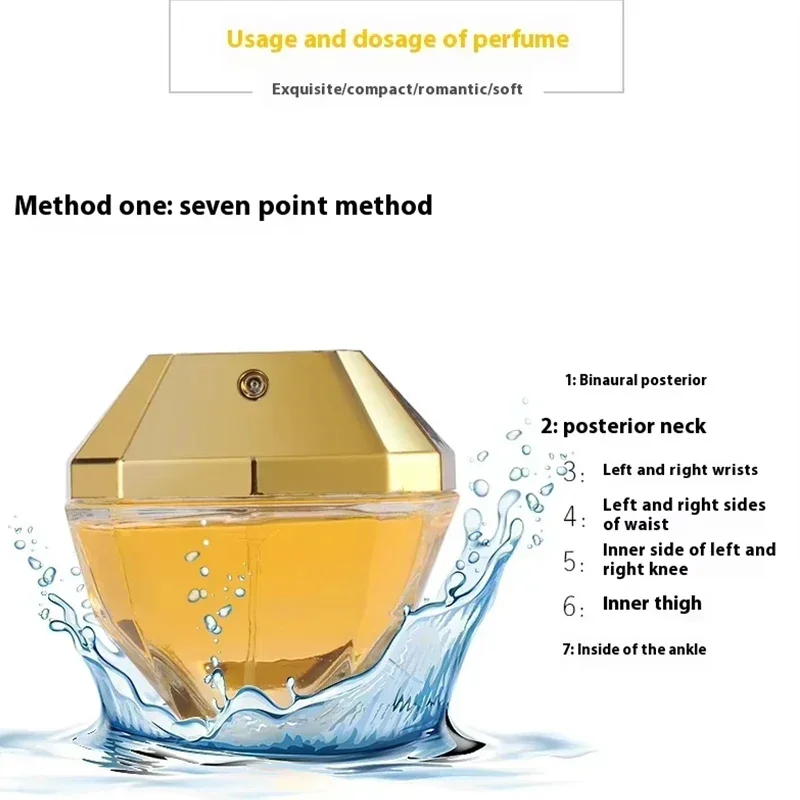 High Quality Perfume Luxury 80ML Eau De Parfum Long Lasting One Million Women's Cologne Fragrance Glass Body Spray #4