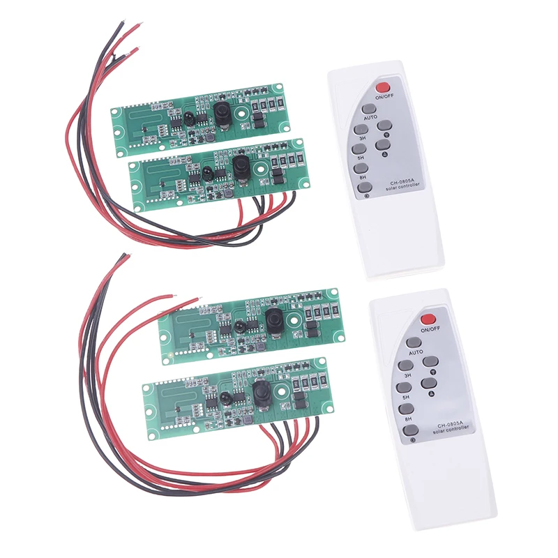 3.2V 3.7V Solar Wall Lamp Controller Human Body Infrared Induction Circuit Board Timing + Microwave Radar Induction Switch