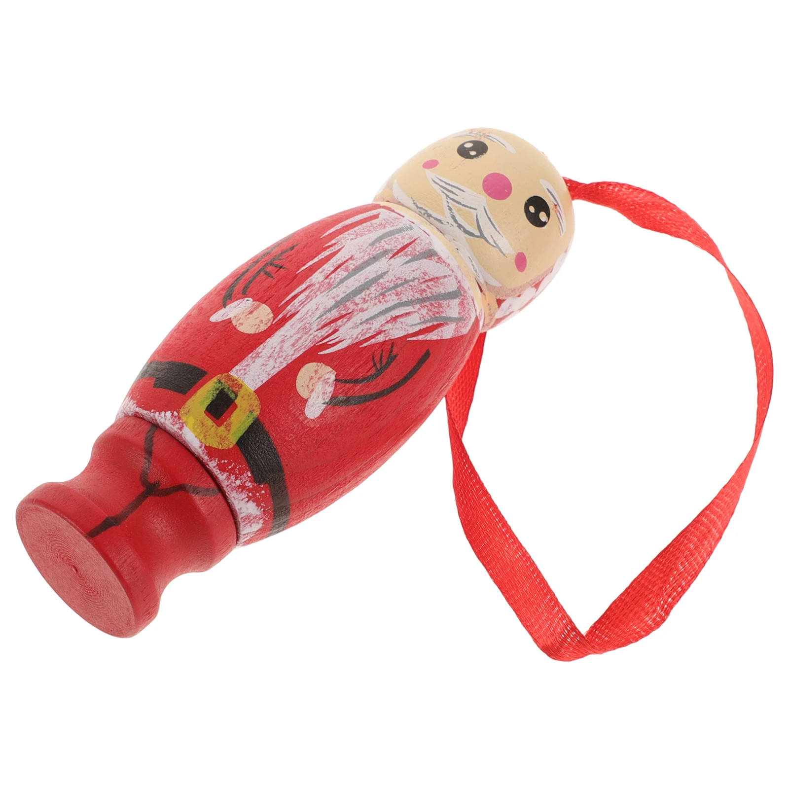 

Small Santa Claus Wooden Hanging Decoration Bright Colors Xmas Tree Classic Christmas Holiday Ornament Xmas Hanging Santa Claus