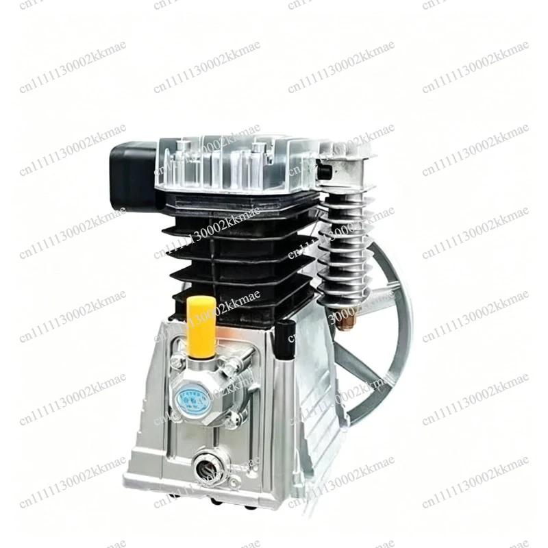 Single Head Double Cylinder Aluminum Pump Head Assembly Air Compressor Head Piston Cast Aluminum Piston Compressor