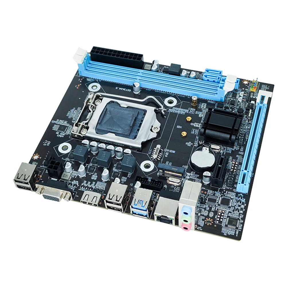 

H81 Motherboard 2 X 240-pin DDR3 SDRAM Slot Micro-ATX LGA1150 PC Main Board VGA+HDMI-Compatible+RJ45 Port Support SATA 3.0 2.0