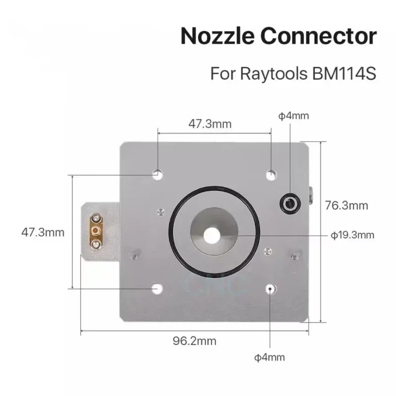 موصل فوهة Ultrarayc لـ Raytools BM114S لرأس القطع بالليزر لموصل الفوهات