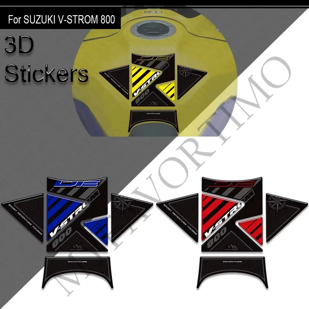 For V-STROM 800DE  2023 - 2025 Motorcycle Fuel Tank Pad Sticker Moto Epoxy resin Decals VSTROM 800 DE VSTROM800DE