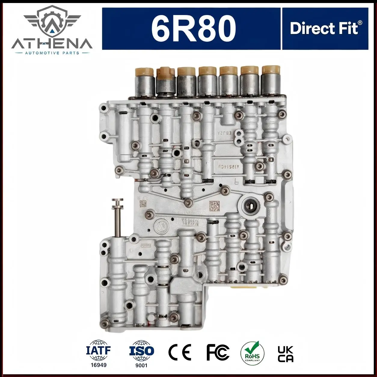 OE AL3P-7A101-CA 6R80 Drilled Hole Single Valve Body Solenoid Assembly (NO TCU) For Ford F150 Mustang Expedition Navigator