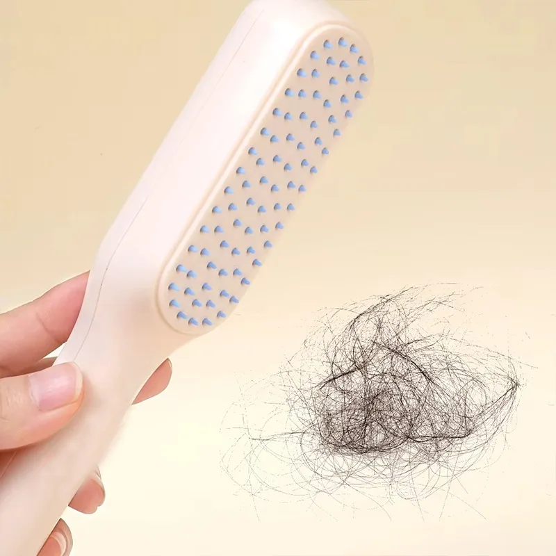 Peine de masaje antienredos, peine de pelo estático, no se enreda y limpia el cabello, masajea rápidamente el cuero cabelludo, desennudo, cepillo de peluquero