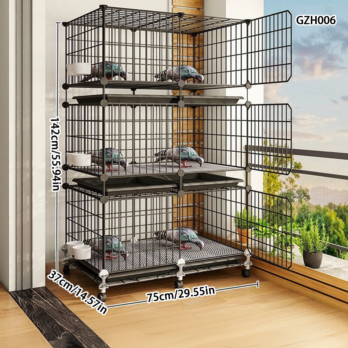 Extra Large Pigeon Cage for Home Breeding, Special for Raising Pigeons and Homing Pigeons, Matching Meat Pigeons, Breeding Pigeon Cage, Pigeon