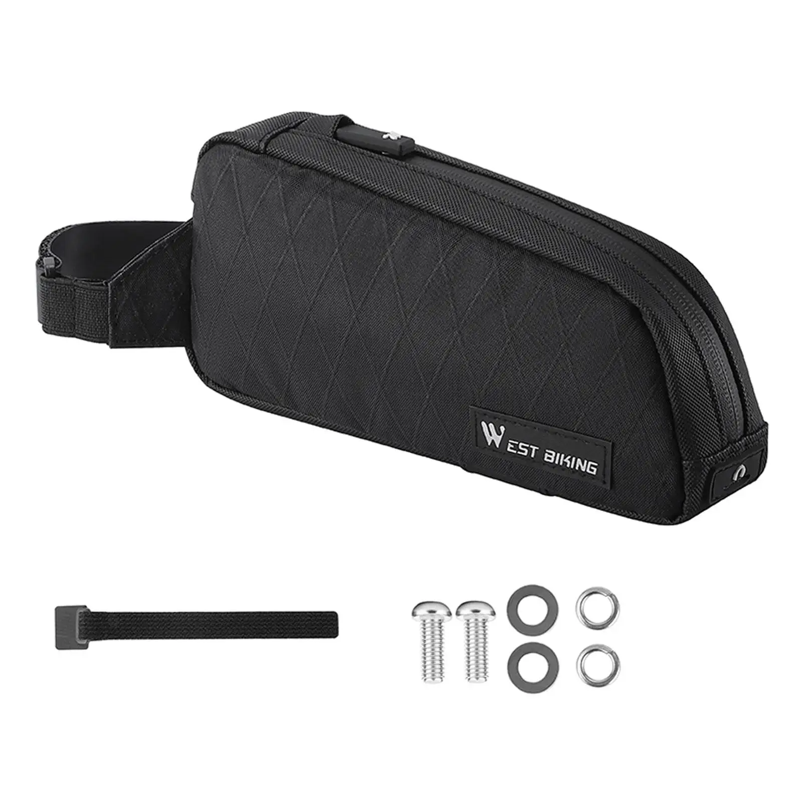 

Велосипедная сумка на верхнюю трубу рамы с вместительным карманом, водонепроницаемая, из нейлона и полиэстера, аксессуар для шоссейных и горных велосипедов