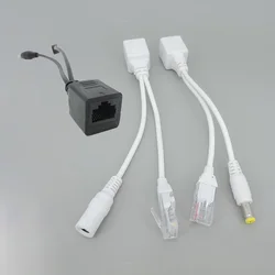 white black POE Passive Power RJ45 DC Over Ethernet Adapter Cable POE Splitter Injector Supply Module 12-48v For IP CCTV Camea