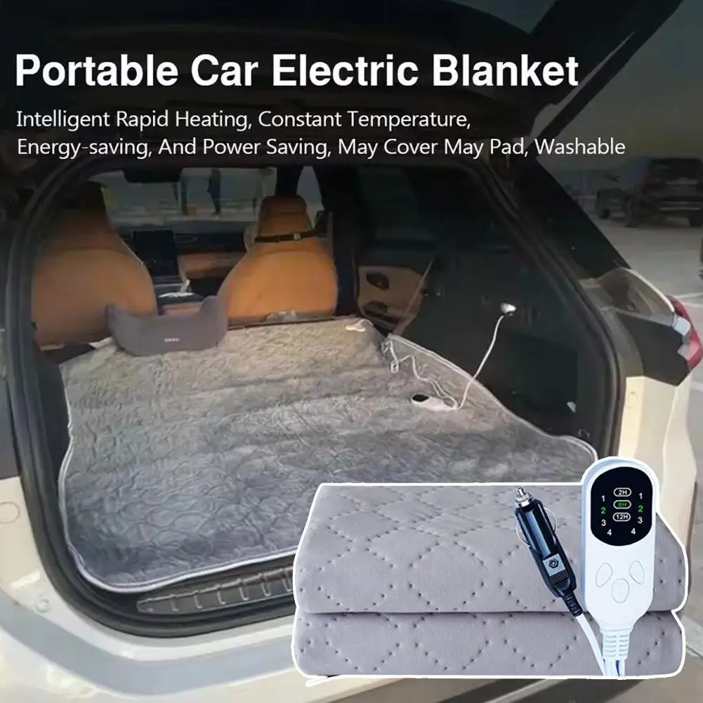 

12V Car Electric Blanket Heating Level Car Outdoor Travel Mat Heating Travel Blanket Travel Winter RV SUV Car Electric Blanket