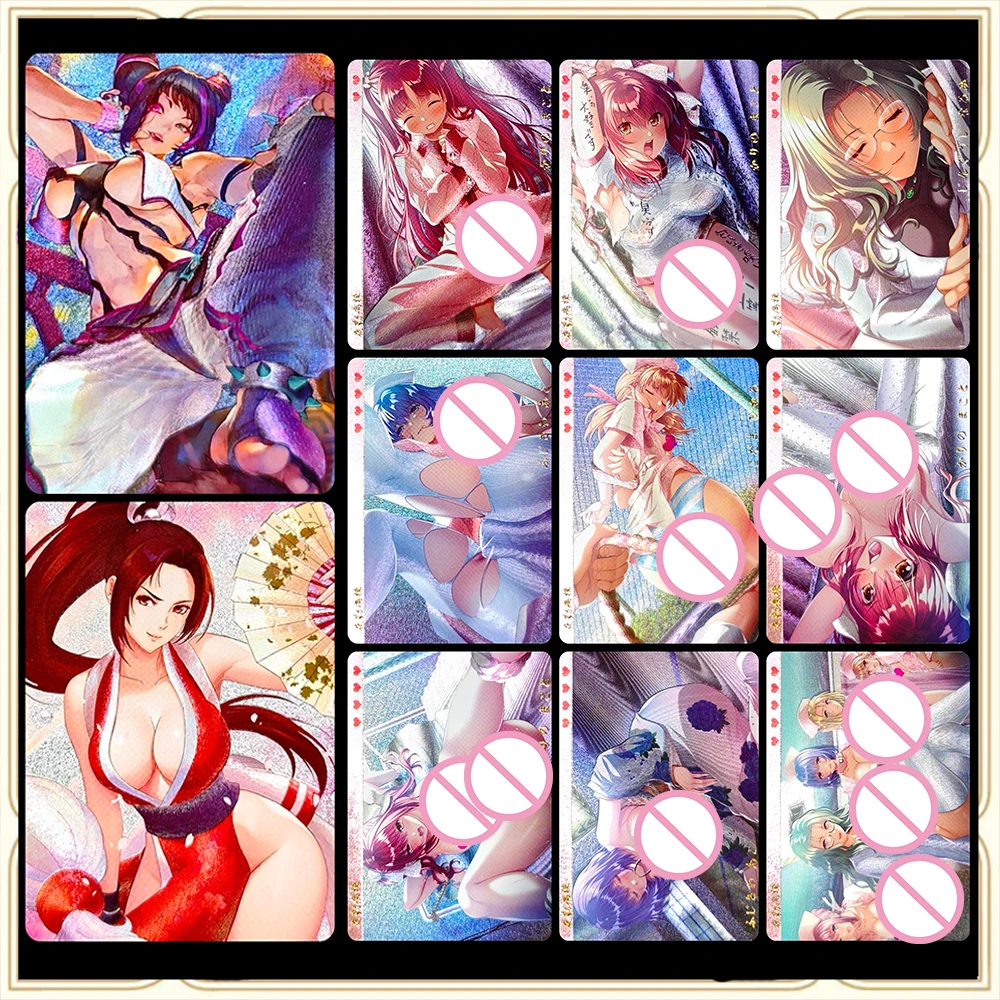 

Аниме «История богини» «сделай сам» ACG Night Shift медсестры Mai Shiranui расширенная вспышка Коллекционная открытка Рождественский подарок на день рождения