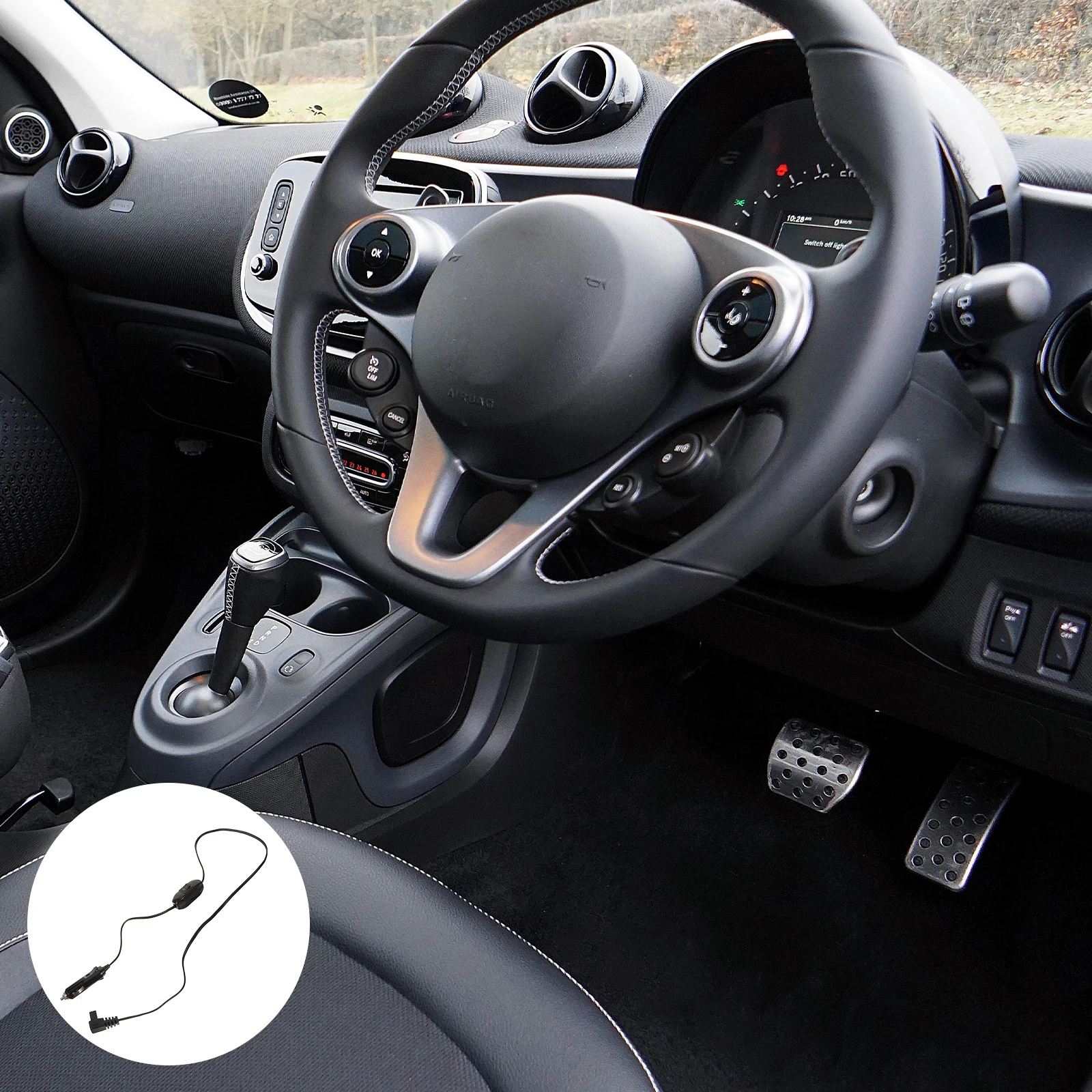 

Power Cord With Switch Pvc Copper Durable Stable Output Plug Play Compatible Most Fridges 12V Mini Fridge Accessory