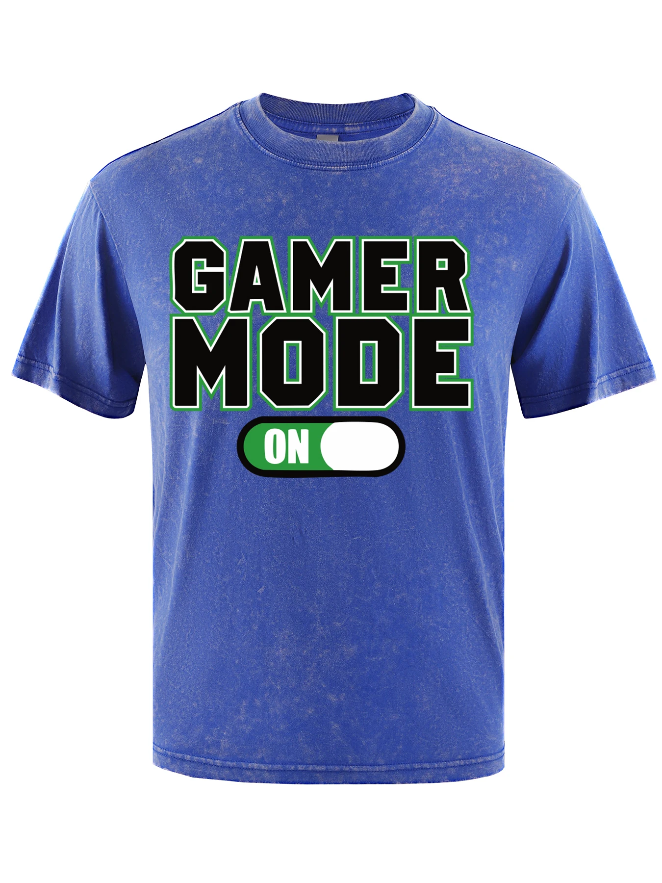 

Мужская футболка с переключателем режима геймера, дышащая свободная футболка, летняя хлопковая футболка унисекс с короткими рукавами, универсальная уличная одежда
